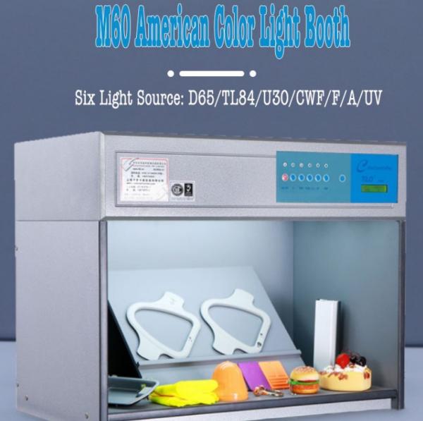Quality M60 Colour Assessment Cabinet , Metal Base Color Matching Booth With 5 Light Source wholesale