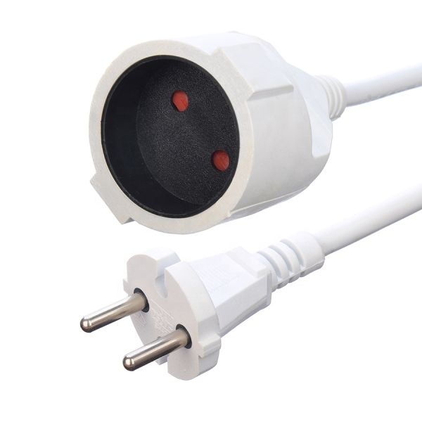 Cable Specification H05VV-F 2x1.0mm2 Network SDK Direct VDE 10A Plug Power Cords Extension Cords for Home Appliances