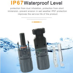 China Copper Solar Wire Adapter Waterproof 1000v Solar Panel Male Female Connectors on sale