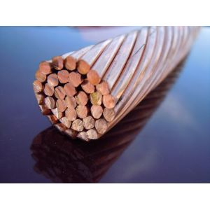 Solid Strands Bare Hard Drawn Copper Conductor Pvc Insulated Flexible Oxygen