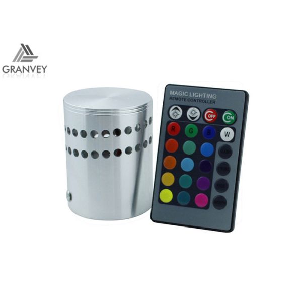 Quality Hollow Cylinder Spiral 1W 3W Indoor LED Wall Light RGB With Remote Controller wholesale