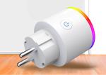 Round Shape Wifi Smart Plug Outlet EU Mini Wifi Socket With Energy Monitoring
