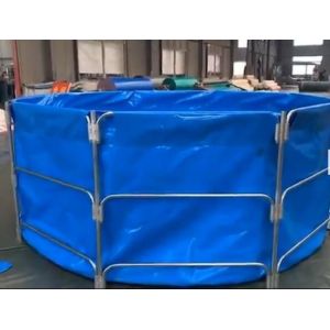 China Collapsible 0.9mm PVC Tarpaulin Fish Pond 30000L Fish Pond Plastic Tank Diy Fish Pond on sale
