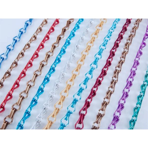 Rectangular Aluminium Chain Fly Curtains Hanging Installation For Home / Office