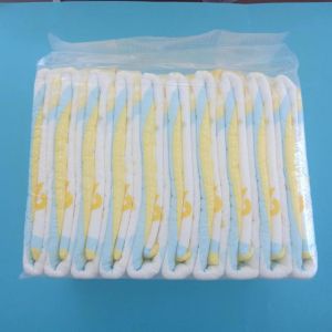 PE Backsheet Disposable Printed 3D Leak Prevention Channel Diaper with USA Fluff