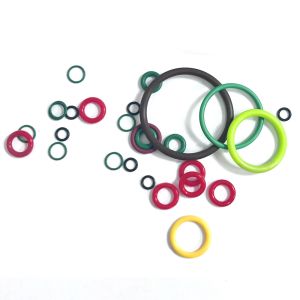 High Pressure Flat O Rings Seal Compression FKM Silicone Rubber Material
