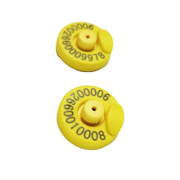 Custom FDX-B 134.2Khz Lf EM4305 Round TPU RFID Electronic Ear Tag For Livestock