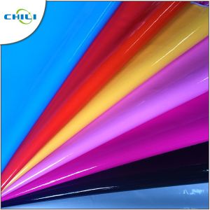 Knitted Faux Leather Material Patent 54/55" Width With Finished Pattern