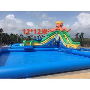 Inflatable Hippo Water Slides for Fun and Exciting Parties Accommodates 10