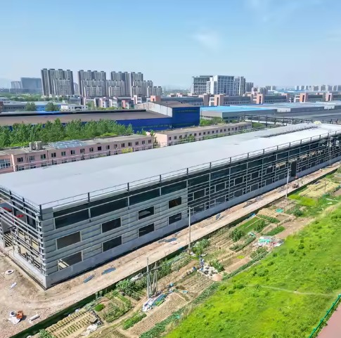 Large Scale Multi Span Steel Buildings Assembly Plant Logistics Center