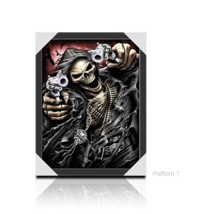 3 Different Images Of Grim Ripper Lenticular Flip With 30x40cm For House