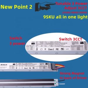 46W 4FT LED Magnetic Light Linear Lights 2 4 Troffer Retrofit Kit Light Solution