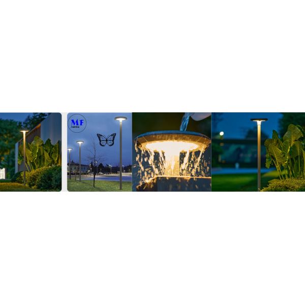 6.5W Solar LED Outdoor Wall Street Light 2 Years Warranty IP66 Waterproof Aluminum Grey Color 2900-3200K For Garden