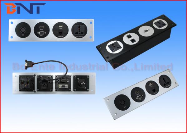 Quality Modular Design Multimedia Wall Socket Plates For Office / Lecture Room wholesale