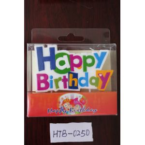 China Happy Birthday Letter Fancy Cake Candles , Beautiful Birthday Candles Multi Colored on sale
