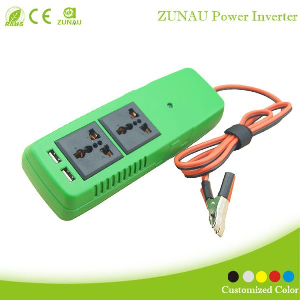 USB car power inverter 150W ,off grid and round shape,DC to AC,with CE CB ROHS