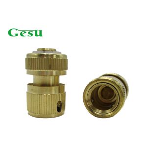 Cheap 1/2&quot; PVC Hose Brass Garden Hose Connectors Water Stop Garden Pipe Fittings for sale