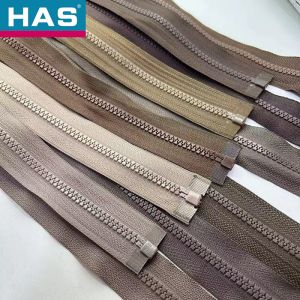 #5 Resin Coil Zipper With Hard Material Thick Teeth Open End Design