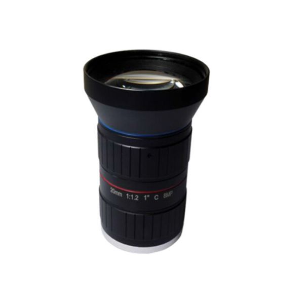 1" 20mm F1.2 8Megapixel C Mount Manual IRIS Low Distortion ITS Lens, 20mm
