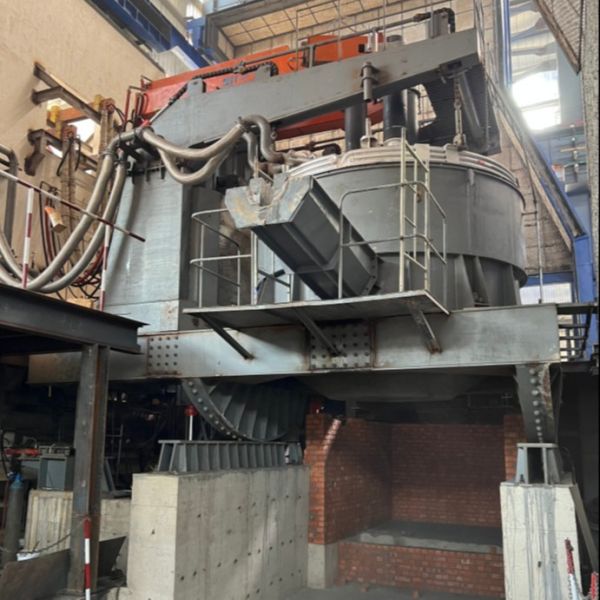 Automatic Steelmaking Electric Arc Furnace With Refractory Brick Lining