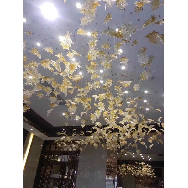 Professional Indoor Decoration Crystal Lamp String Modern Luxury Wedding Decoration Ceiling Light