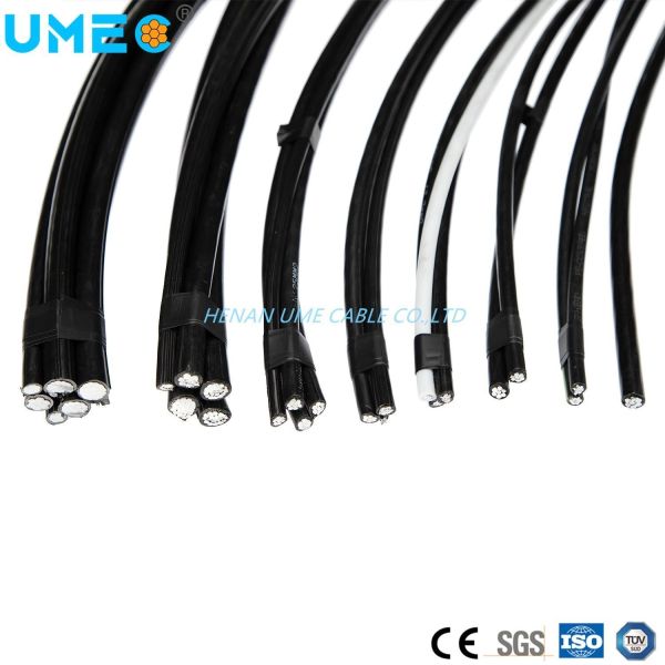 Service Aerial Bundled Aluminum Overhead ABC Cable for 0.6-1kv Range of