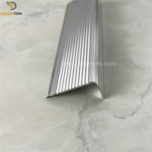 Stone Tile Trim Beading White Stripe Anti-Slip Aluminium Floor Edge Trim