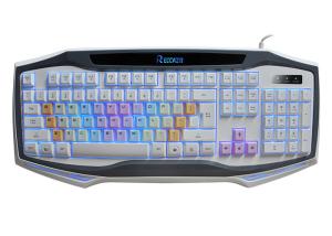 USB Wired Adjustable Backlit Gaming Computer Keyboard Rainbow Color Keycap