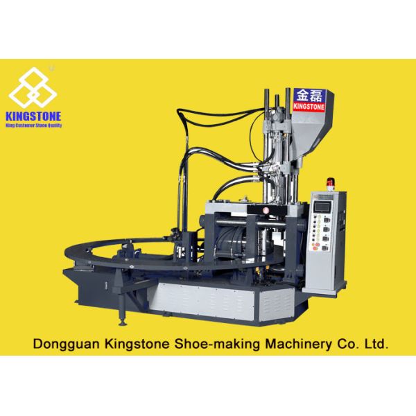 Vertical Screw PVC Foam Injection Molding Machine , Plastic Chappal Making