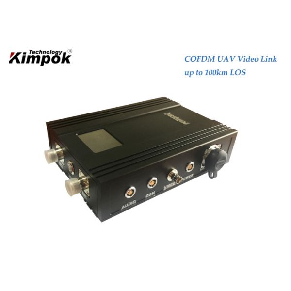 China 60-100KM COFDM UAV Video Transmitter with AES Encryption and H.265 Decoding on sale
