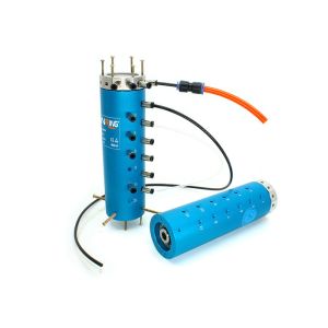 M5 Port Pneumatic Rotating Joint Sliprings With 6-56 Electrical Wires