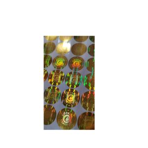 PVC Anti Counterfeiting Stickers 3D Holographic Tamper Evident Labels
