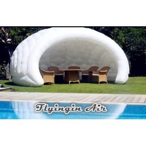 Cheap White Inflatable Semicircular Booth, Advertising Inflatable Tent for Conference for sale