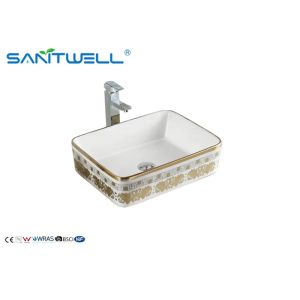 China Elegant Wall Mounted Ceramic Art Basin Special Design For Cabinet AB8025H on sale