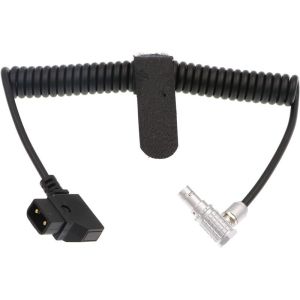 Spring D Tap Power Cable Right Angle Lemo 2 Pin For Teradek ARRI