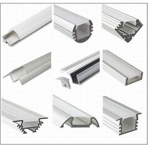 Silver Matt Square / Round Anodized Aluminium LED Profiles For LED Frame