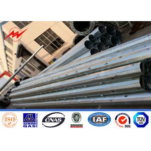Angle Steel Transmission Double Circuit Tubular Pole 220kv 132kv Power High