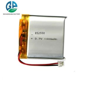 High Capacity Rechargeable KC Li Ion 852550 3.7V 1000mAh 3.7Wh 20C Li Polymer