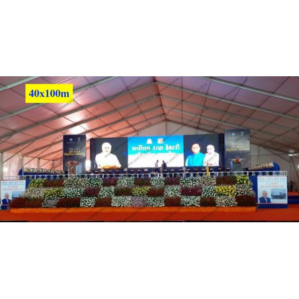 40 x 100m Huge Trade Show Event Tents With Wood Floor For Export Trade