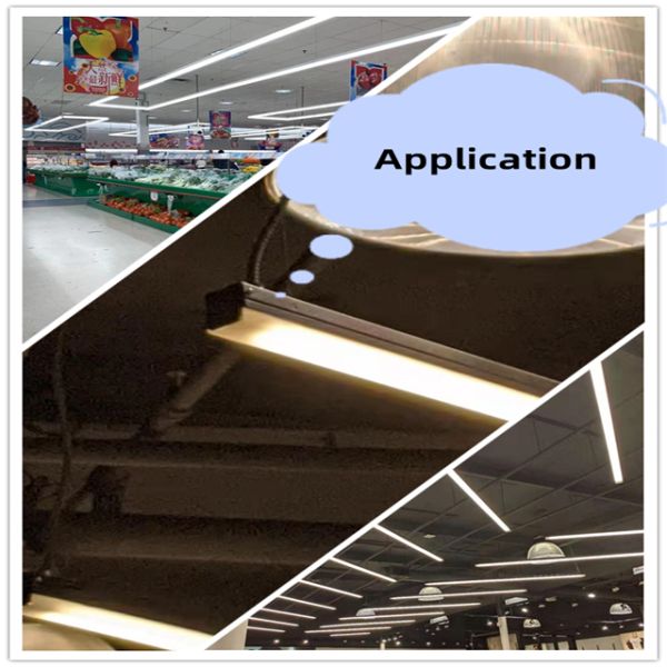 LED 34W 4FT Strip Mount Lights IP65 Linear Supermarket Lamp Fixtures 5- for Supermarket