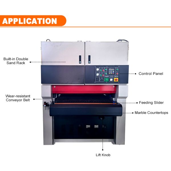 R-RP1000 Wood Board Sanding Machine for Professional Deburring and Primer Sanding