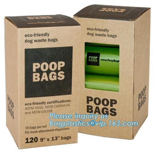 Eco friendly Custom Doggy Poop Bag dispenser for Dog Waste, biodegradalbe dog