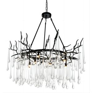 China 3000K 4000K 6500K Modern Crystal Chandelier Clear Glass Drop Chandelier on sale