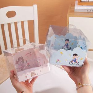 Cheap Customizable Cake Containers Boxes AI CDR Or PDF for sale