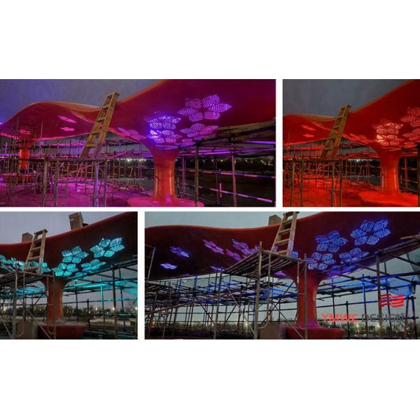 Customizable Outdoor Metal Pavilion for City Park Public Art Sculpture Shade Look