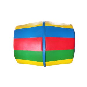 Cylindrical Shape Indoor Soft Play Toy Rainbow Color Polyethylene Grease Material