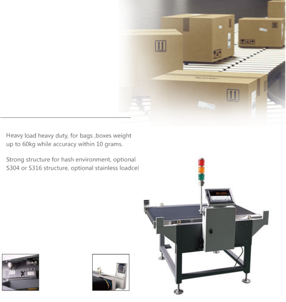 0.5mg Online Check Weigher Machine Milligram Food Metal Detector