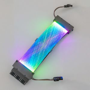 Power Extension Cord RGB Extension Cable Kit to 24-Pin ATX Motherboard for