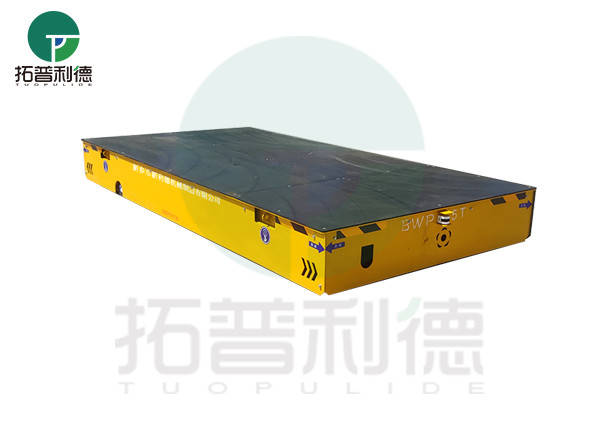 Battery Motorized Automatic Cart Trolley Transfer Trolley For Hot Pipes Handling