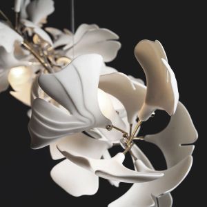 Custom Nordic Decorative Chandelier Ginkgo Biloba Flower Chandelier